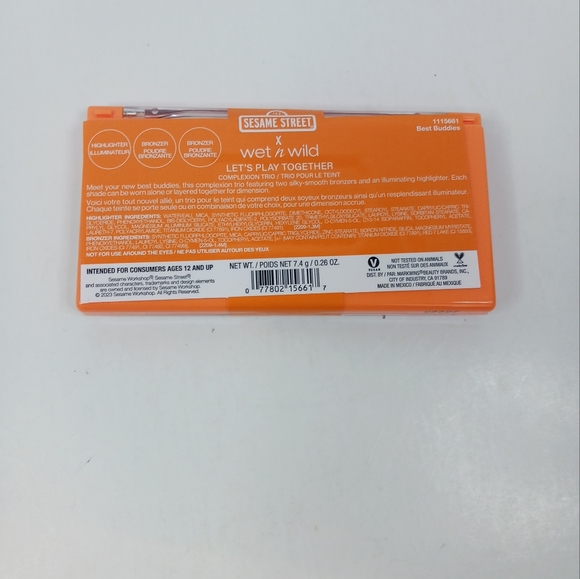 Wet n Wild SESAME STREET Highlighter LET'S PLAY TOGETHER Blush BEST BUDDIES Trio - Picture 3 of 3